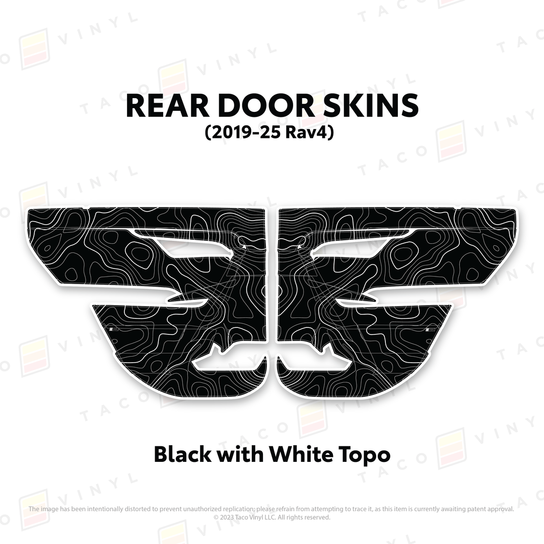 Taco Vinyl Door Skins for Rav4 (2019-2025)