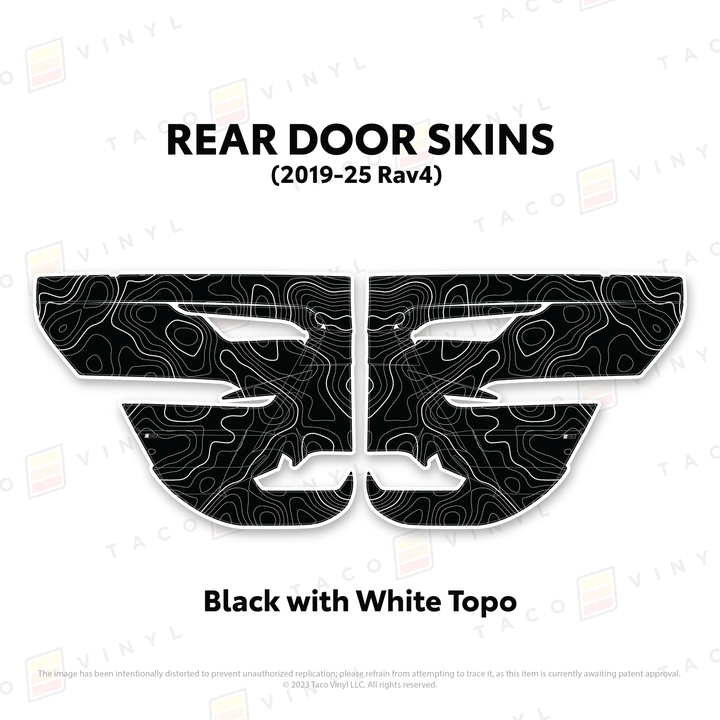 Taco Vinyl Door Skins for Rav4 (2019-2025)