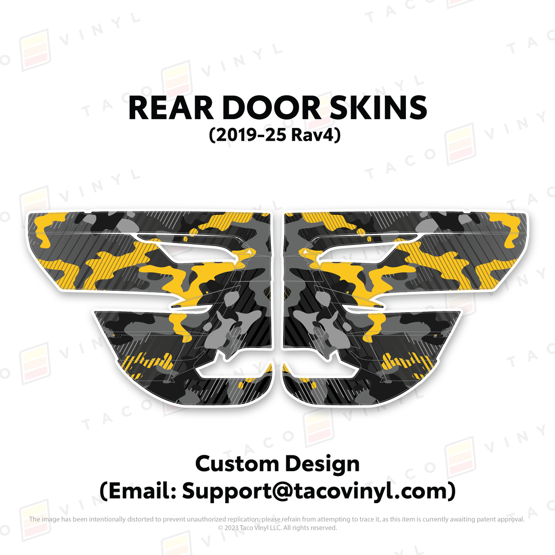 Taco Vinyl Door Skins for Rav4 (2019-2025)