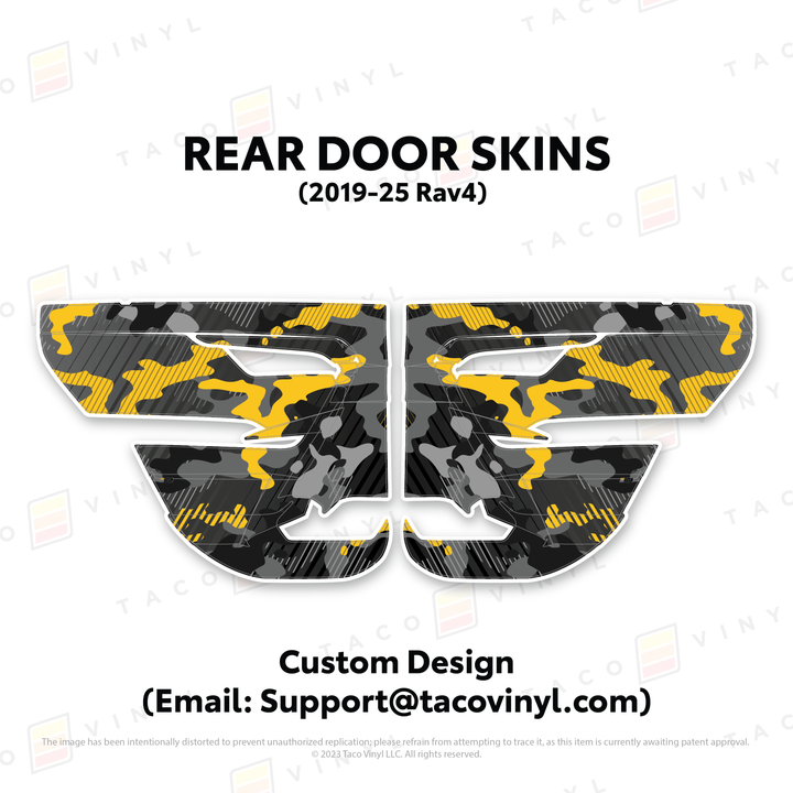 Taco Vinyl Door Skins for Rav4 (2019-2025)