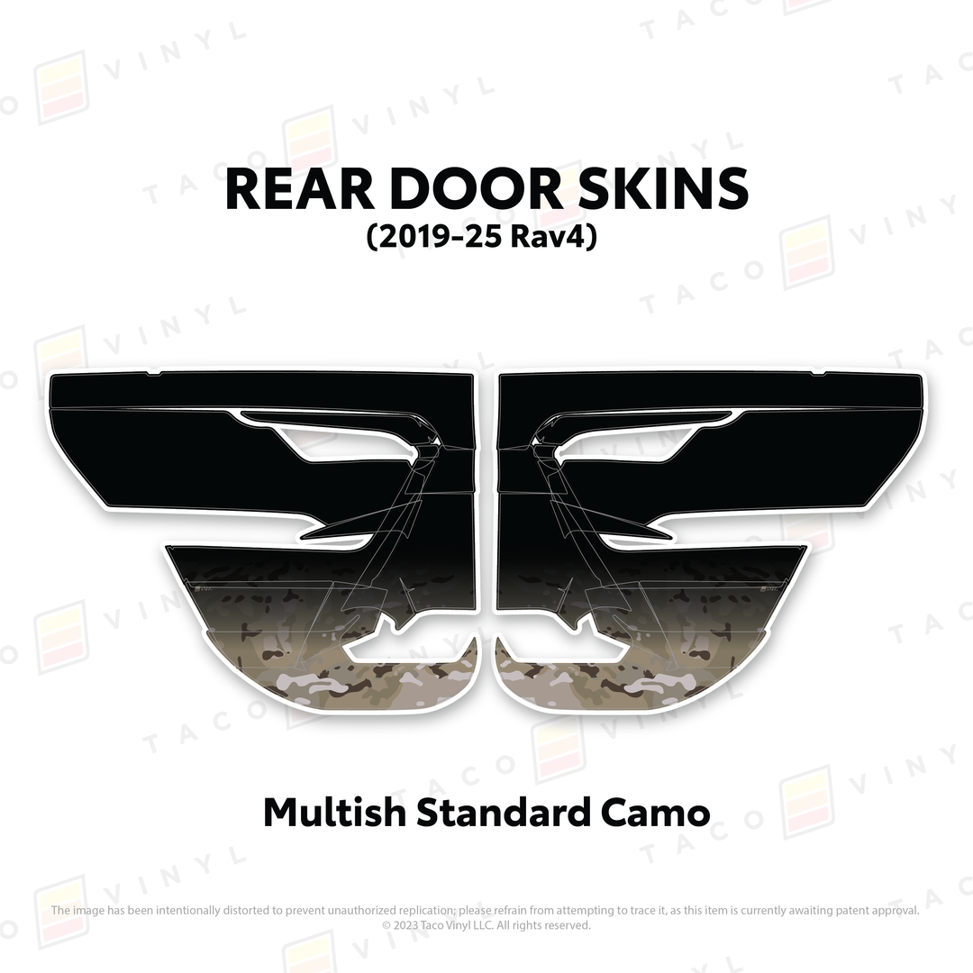 Taco Vinyl Door Skins for Rav4 (2019-2025)