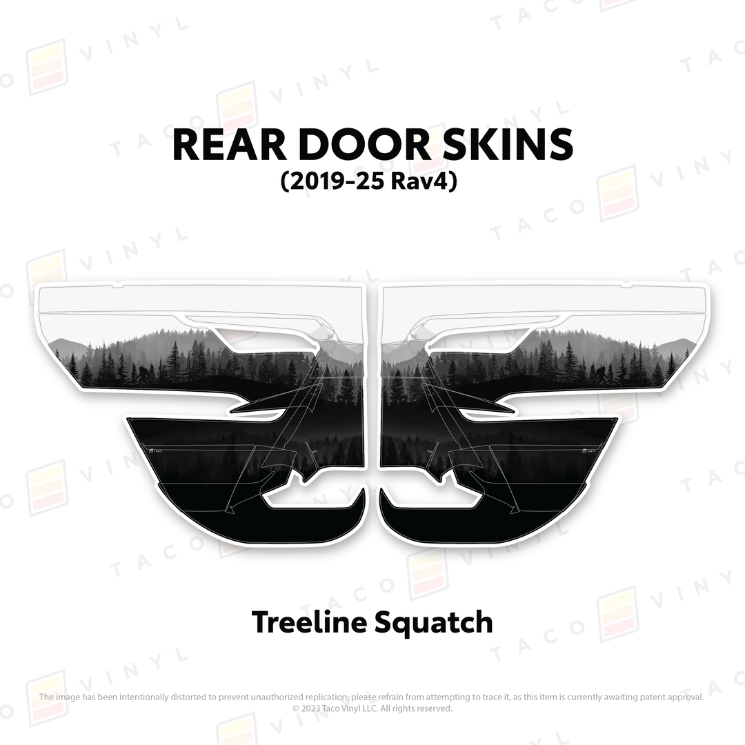 Taco Vinyl Door Skins for Rav4 (2019-2025)