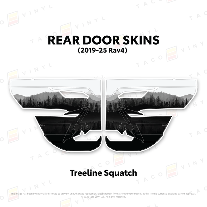 Taco Vinyl Door Skins for Rav4 (2019-2025)