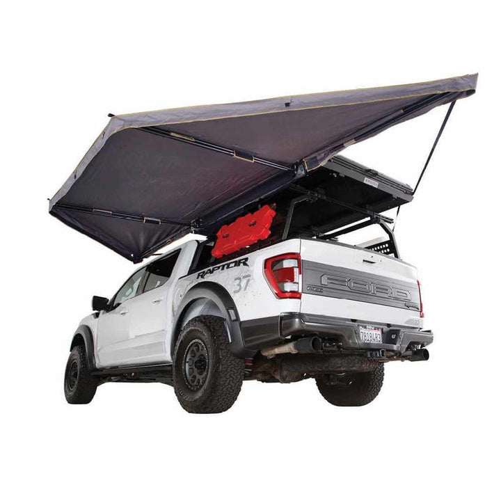 OVS HD Nomadic 180 LTE Awning - Dark Grey With Black Travel Cover Universal