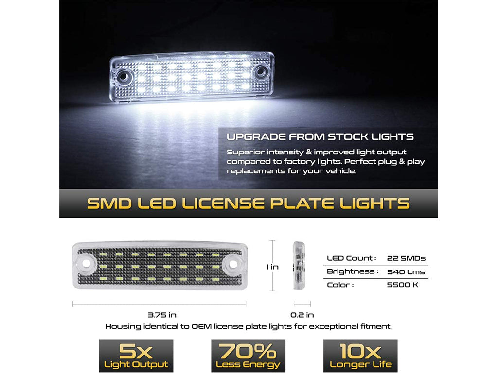 Cali Raised LED License Plate LED Lights For 4Runner (2003-2024)