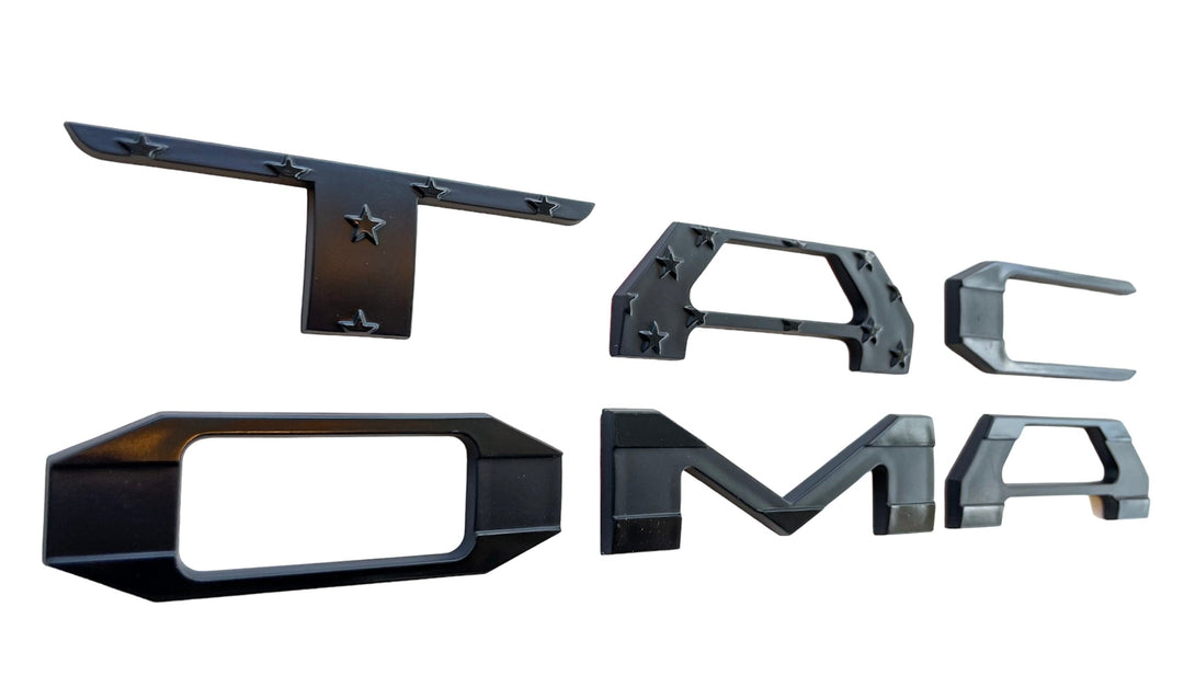 Tactilian Tailgate Insert Letters 3D Stars and Stripes - Adhesive-Backed for Tacoma (2016-2023)