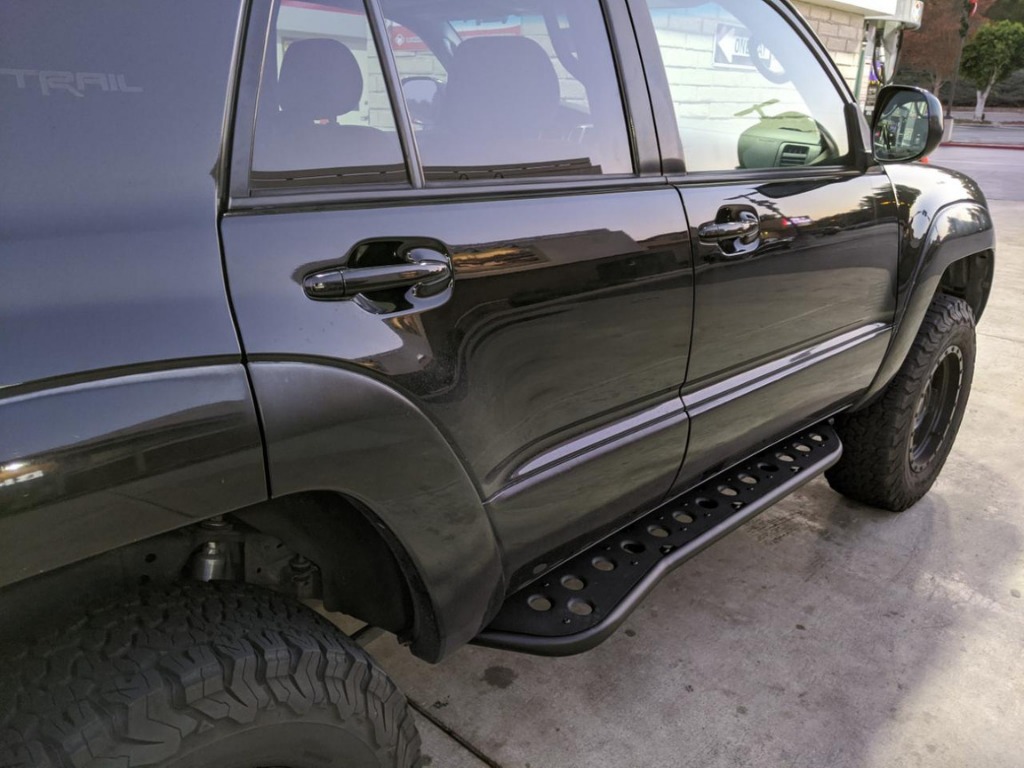 Cali Raised LED Step Edition Bolt On Rock Sliders for 4Runner (2003-2009)