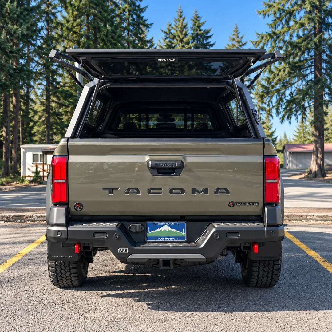 OPENROAD Aluminum Truck Cap for Tacoma (2024+) – 6ft Bed