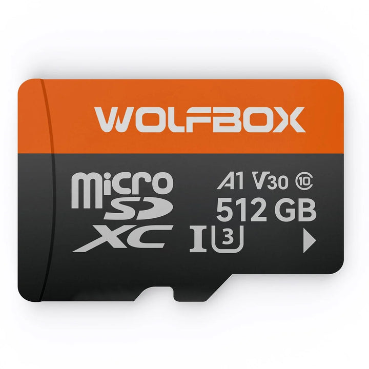 Wolfbox Dash Cam 512GB/256GB/128GB Micro Endurance SD Card, Class 10 U3 TF Card