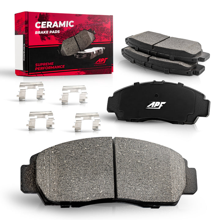 APF All Performance Friction Front Ceramic Brake Pads for Tacoma (2005-2023) & 4Runner (2003-2023)