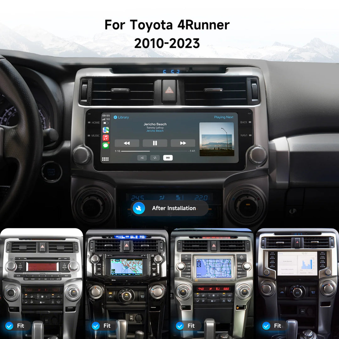 Dasaita 10.25" Silver Android Head Unit for 4Runner (2010-2023)