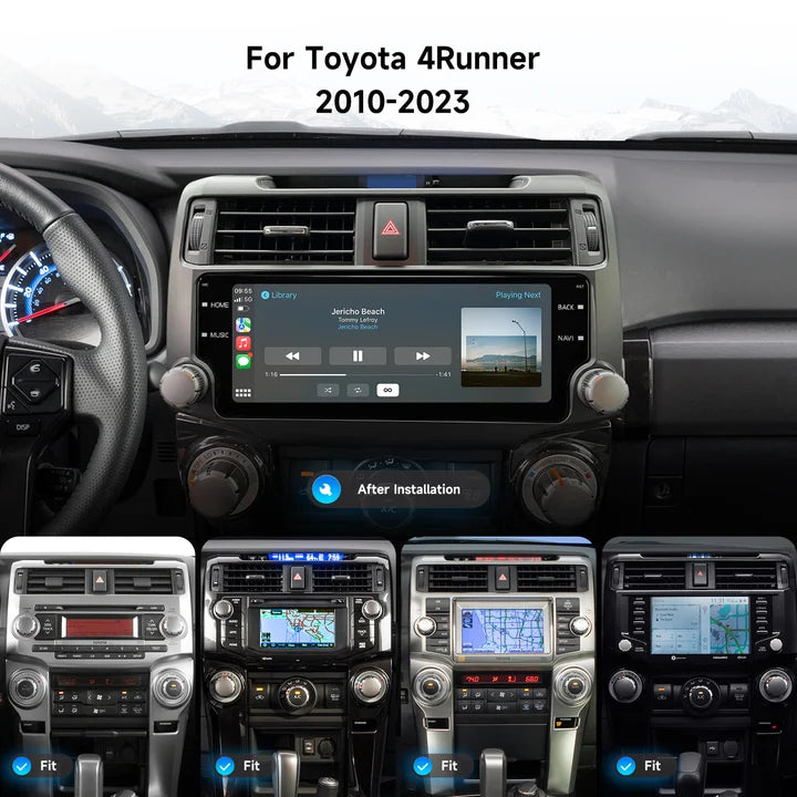 Dasaita 10.25" Black Android Head Unit for 4Runner (2010-2023)