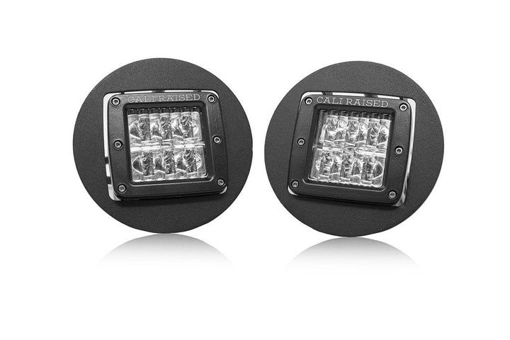 Cali Raised led LED Fog Light Pod Replacements Brackets Kit for Tacoma (2005-2011)