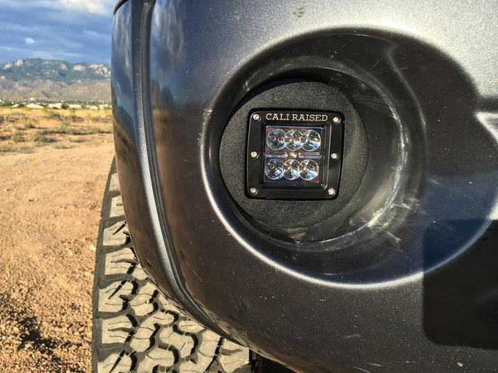 Cali Raised led LED Fog Light Pod Replacements Brackets Kit for Tacoma (2005-2011)