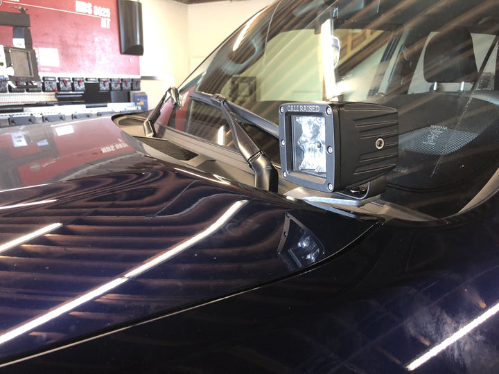 Cali Raised LED Low Profile Ditch Light Brackets Kit for 4Runner (2003-2009)