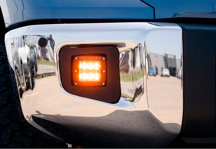 Cali Raised LED Fog Light Pod Replacements Brackets Kit for Tundra (2014-2021)
