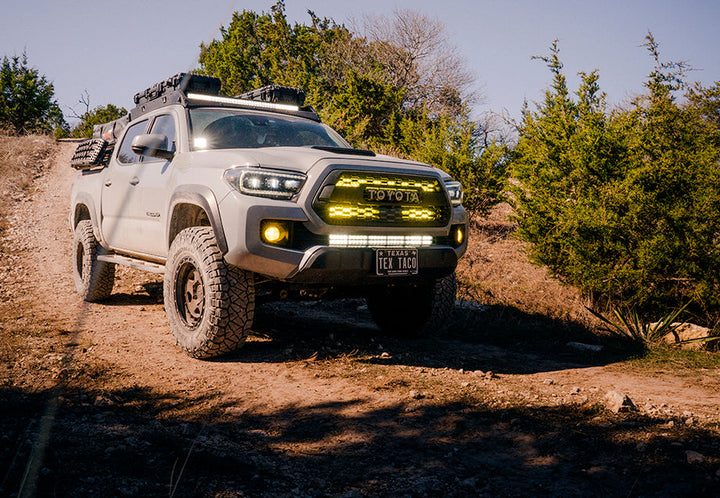 Cali Raised LED 32" Upper Grille LED Light Bar Brackets Kit for Tacoma (2016-2023)