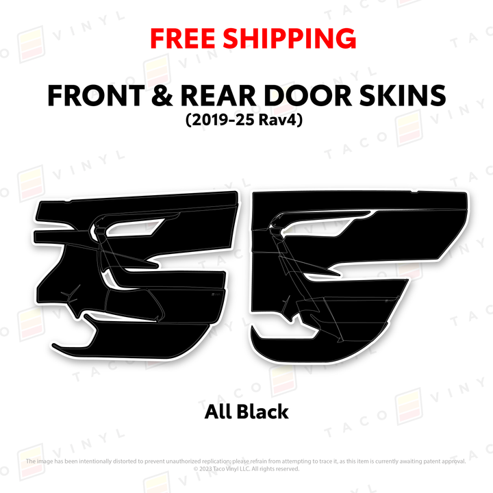 Taco Vinyl Door Skins for Rav4 (2019-2025)