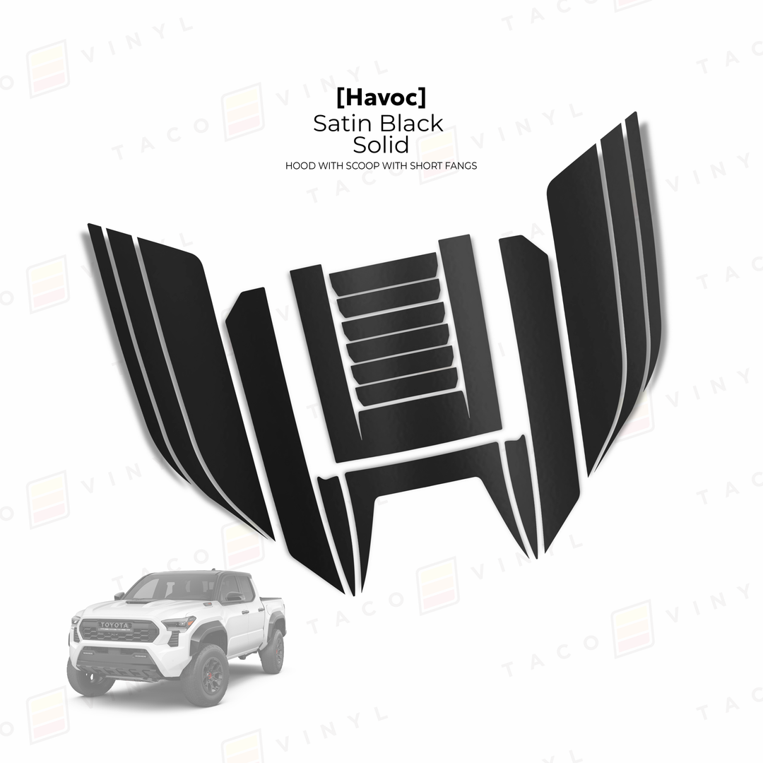 2024+ Tacoma Havoc Hood Scoop Stamp (W/ Short Fangs)