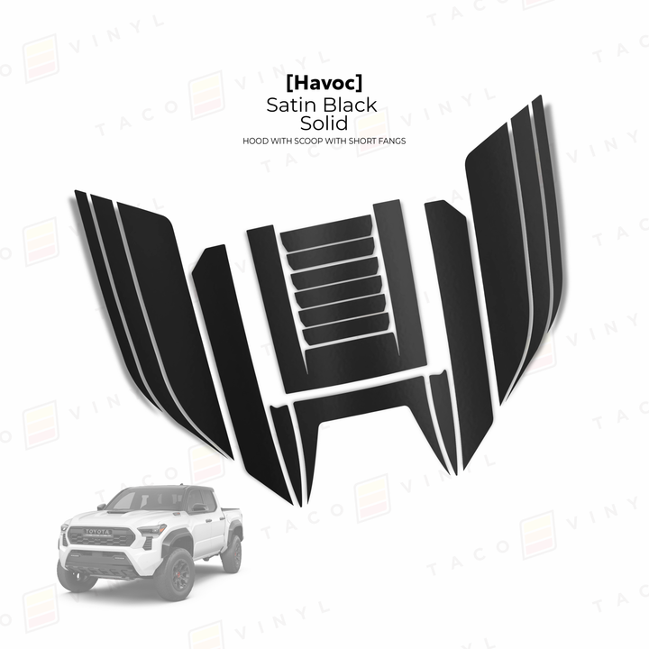 2024+ Tacoma Havoc Hood Scoop Stamp (W/ Short Fangs)