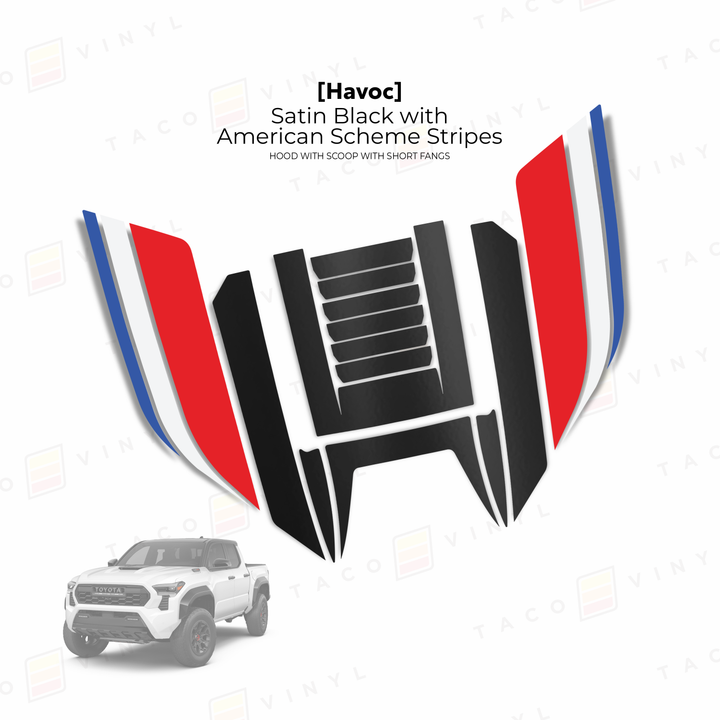 2024+ Tacoma Havoc Hood Scoop Stamp (W/ Short Fangs)