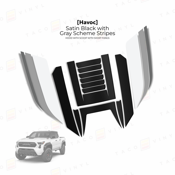 2024+ Tacoma Havoc Hood Scoop Stamp (W/ Short Fangs)