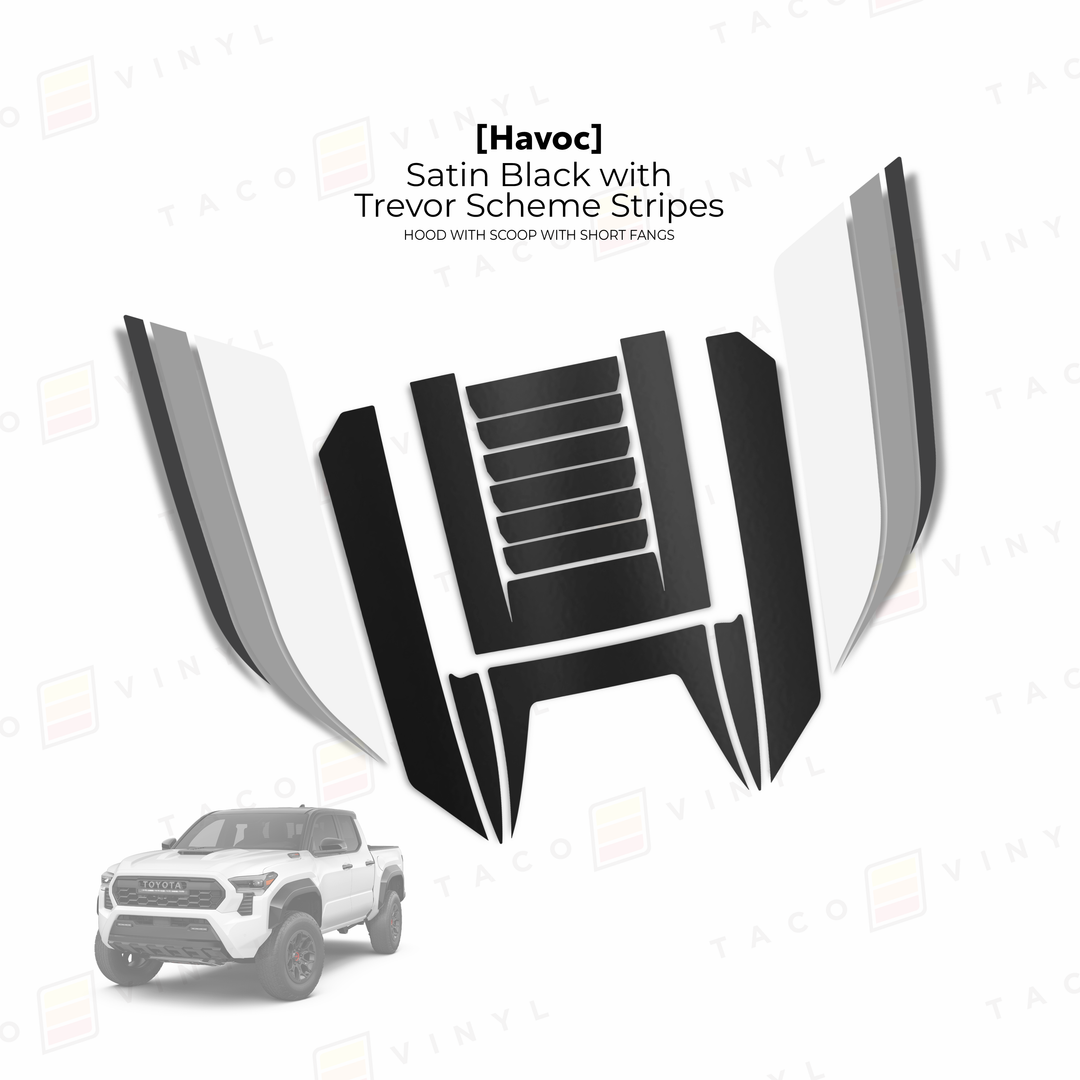 2024+ Tacoma Havoc Hood Scoop Stamp (W/ Short Fangs)