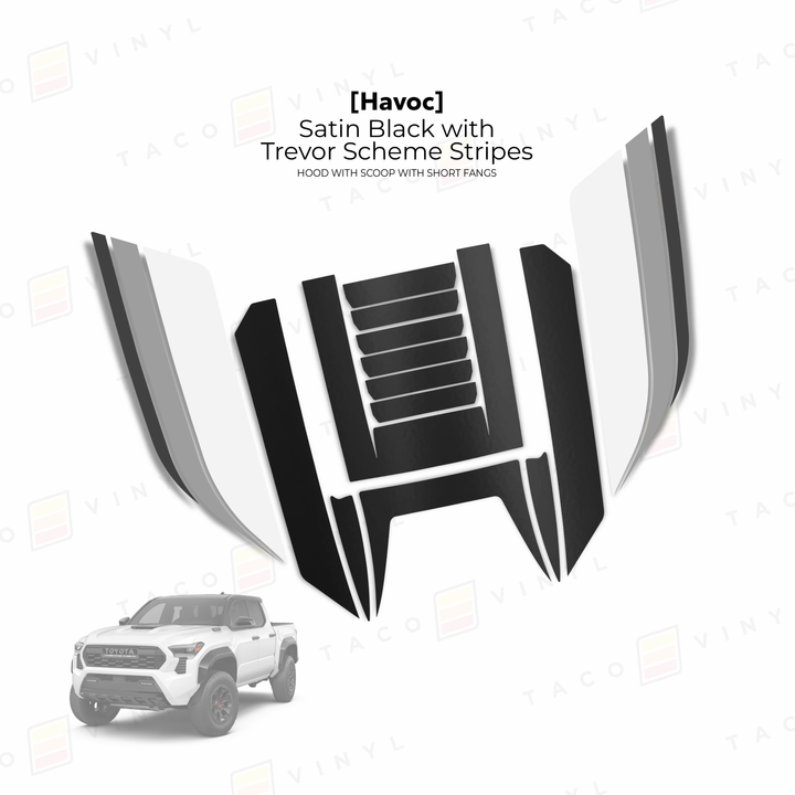 2024+ Tacoma Havoc Hood Scoop Stamp (W/ Short Fangs)