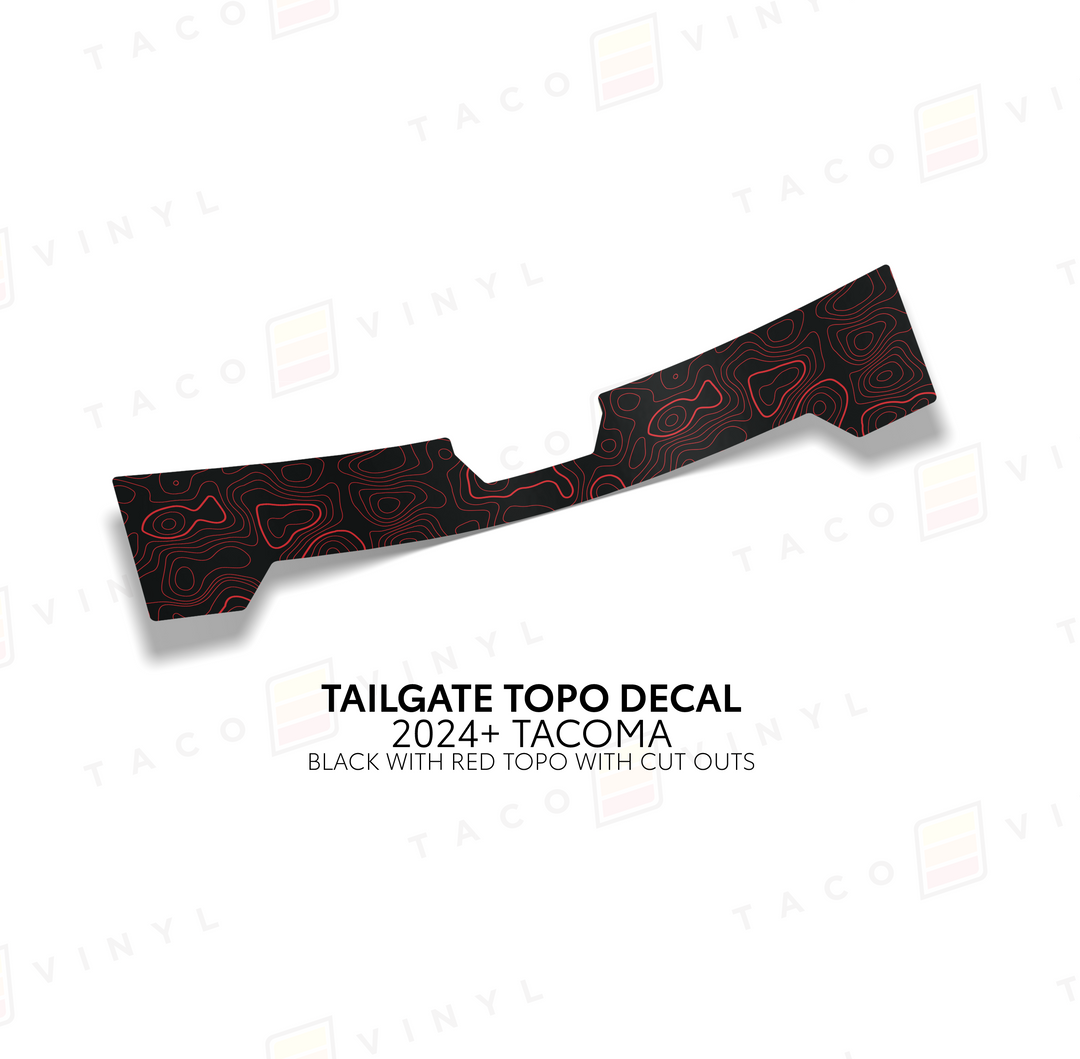 2024+ Tacoma Tailgate Topo Decal