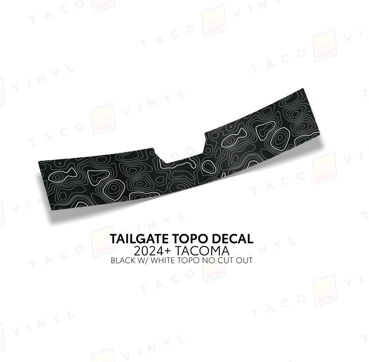 2024+ Tacoma Tailgate Topo Decal
