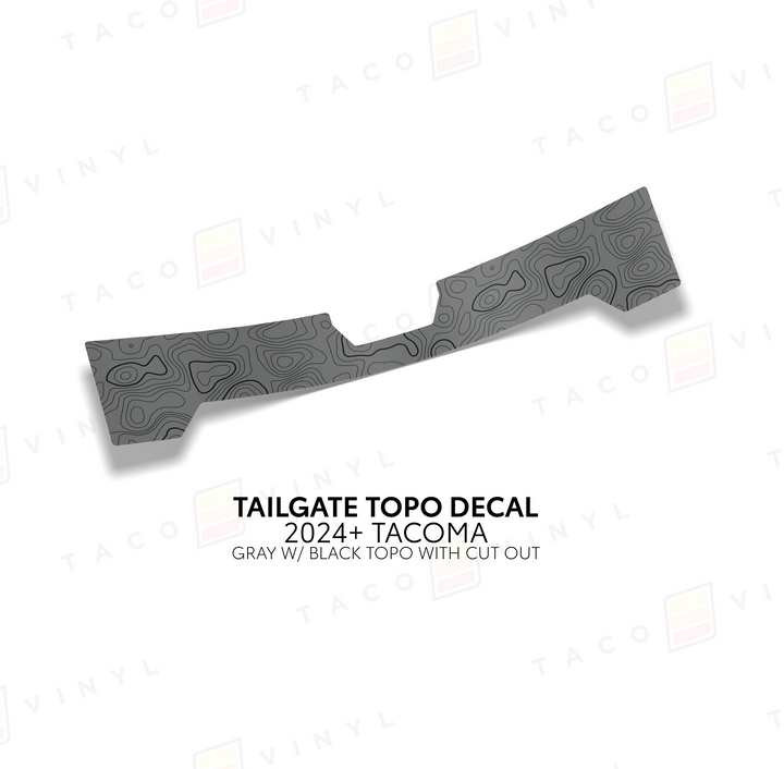 2024+ Tacoma Tailgate Topo Decal