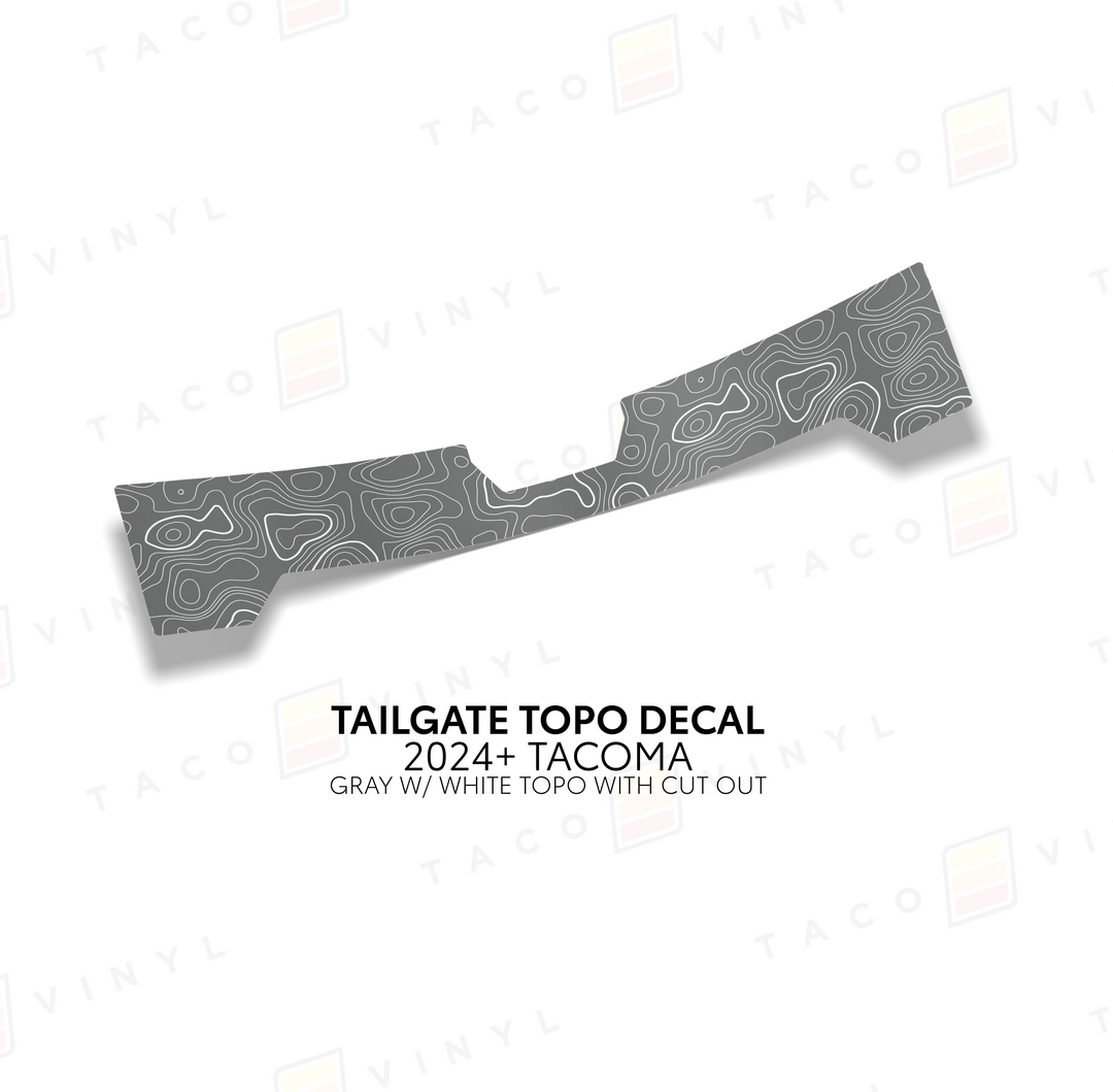 2024+ Tacoma Tailgate Topo Decal