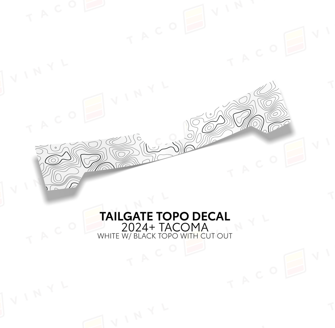 2024+ Tacoma Tailgate Topo Decal