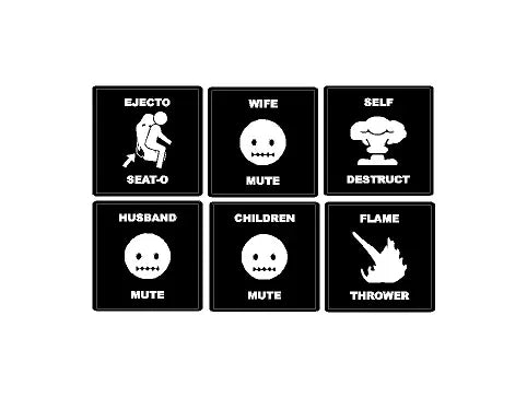 Ejecto Seato Blank Button Overlay - 2024+ Land Cruiser / Tacoma / 2025+ 4Runner