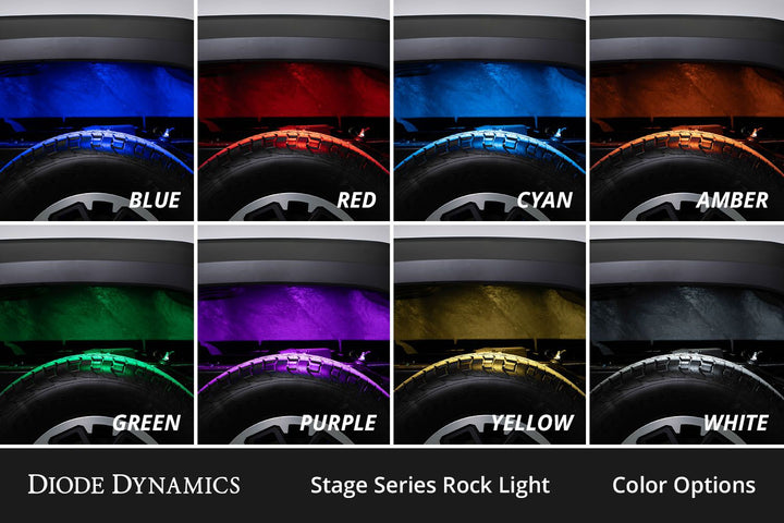 Diode Dynamics Stage Series RGBW LED Rock Light Kit (8-pack)