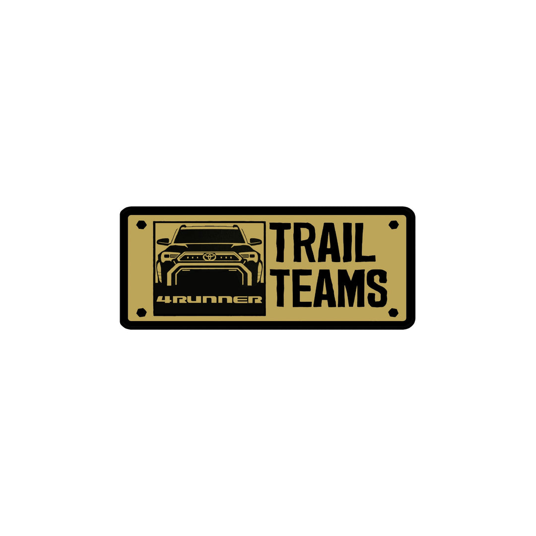 StickerFab Trail Teams Liftgate Emblem for Land Cruiser (2024+) & 4Runner (2025+)