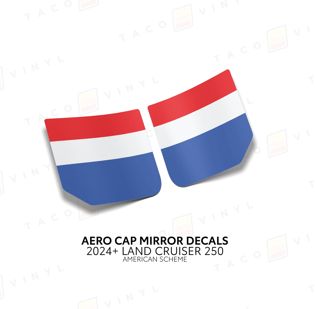 2024+ Land Cruiser 250 Aero Cap Mirror Decals