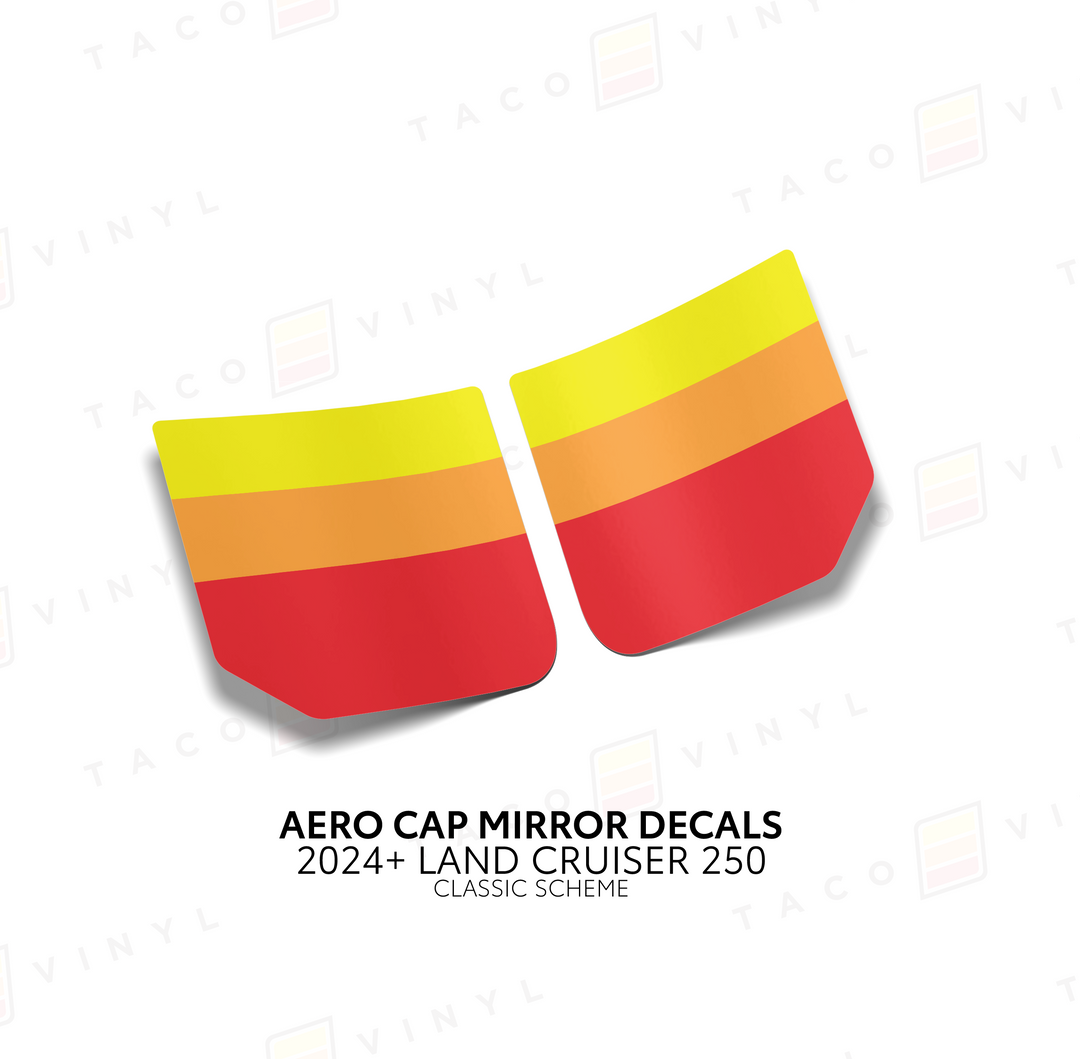 2024+ Land Cruiser 250 Aero Cap Mirror Decals