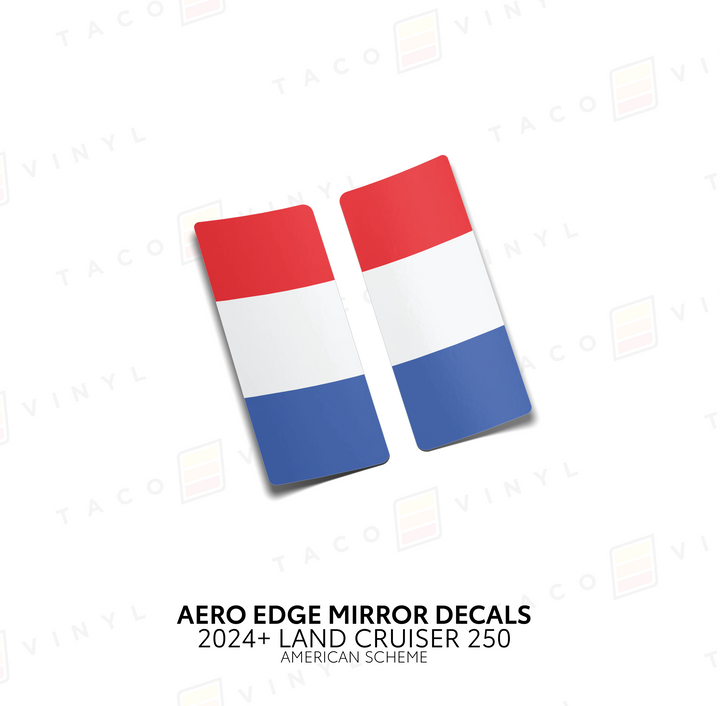 2024+ Land Cruiser 250 Aero Edge Mirror Decals