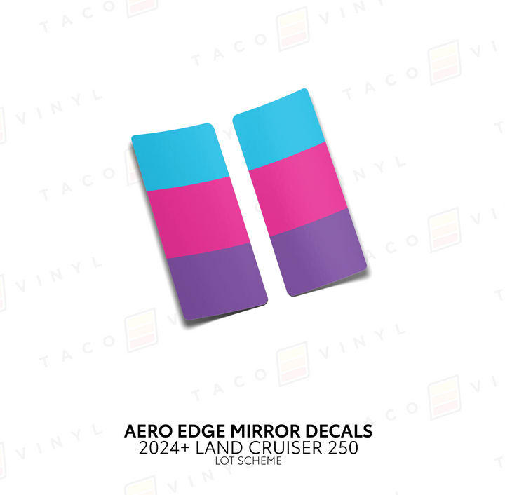2024+ Land Cruiser 250 Aero Edge Mirror Decals