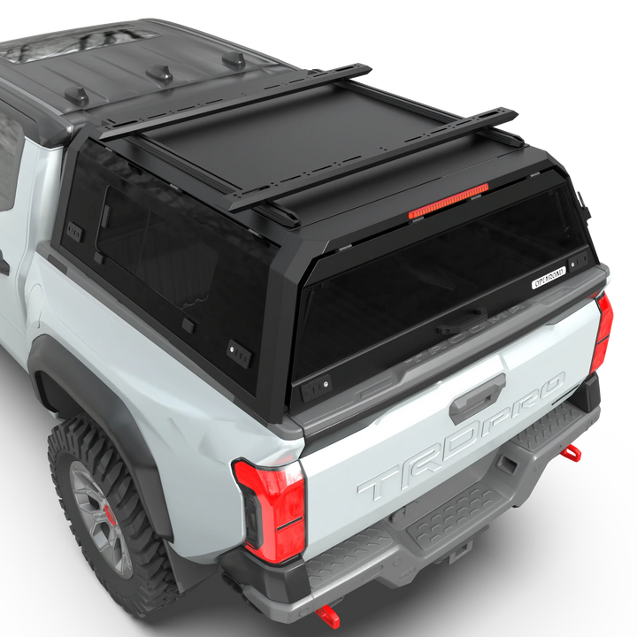 OPENROAD Truck Cap Sliding Glass Roof Rack Crossbars for Tacoma (2016+)