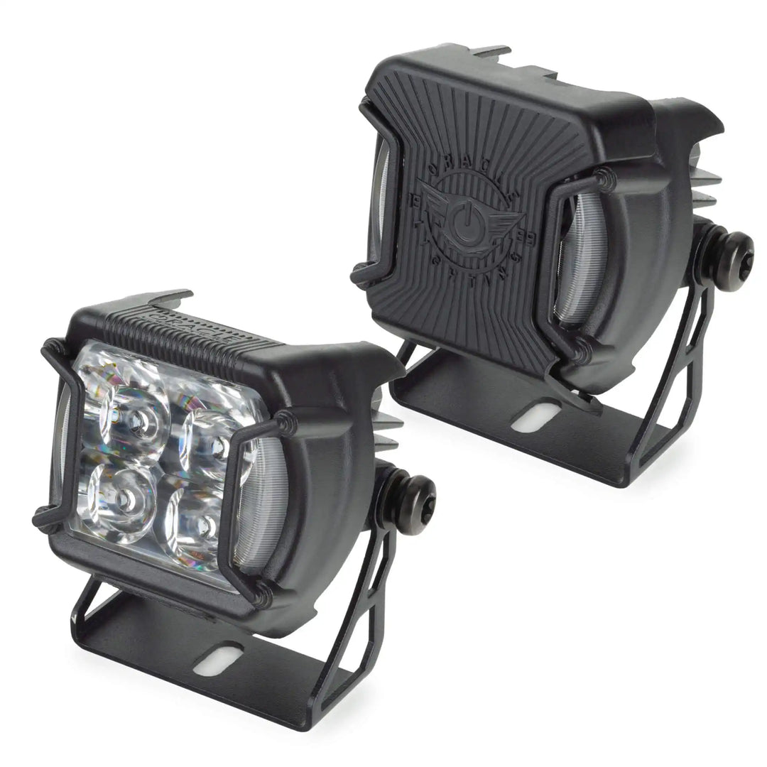 ORACLE Lighting 2010-2023 Toyota 4Runner (5th Gen) A-Pillar Hood Mount Brackets w/ VEGA™ Series 4 Spotlights