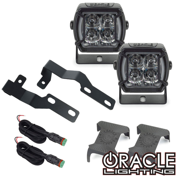 2005-2014 Toyota Tacoma A-Pillar Hood Mount Brackets w/ VEGA™ Series 4 Spotlights