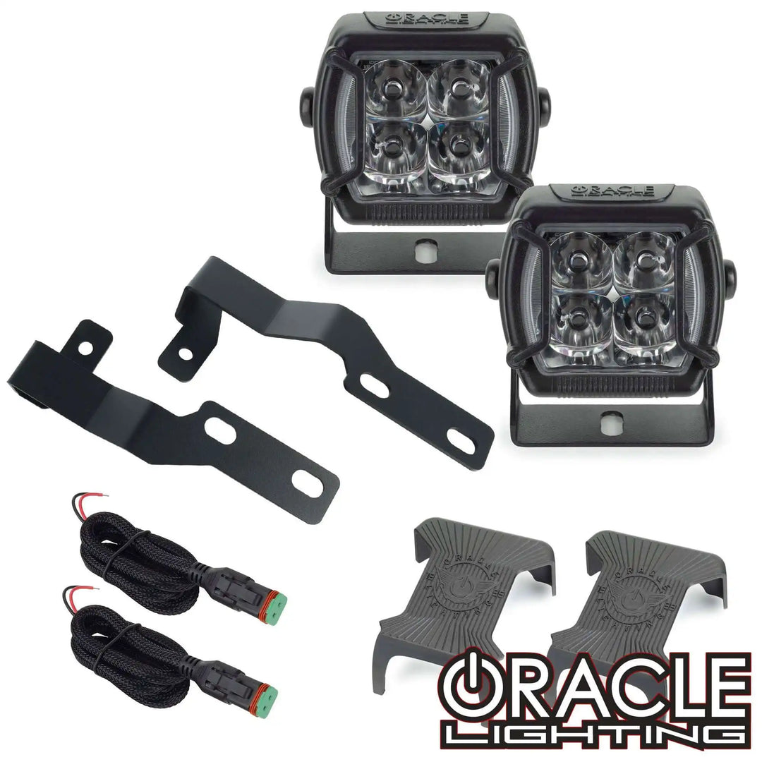 ORACLE Lighting 2005-2014 Toyota Tacoma A-Pillar Hood Mount Brackets w/ VEGA™ Series 4 Spotlights