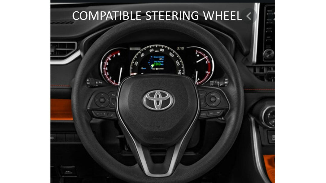 Steering Wheel Emblem Overlay (Select Toyota Models) - VOODOO BLUE - AJT DESIGN