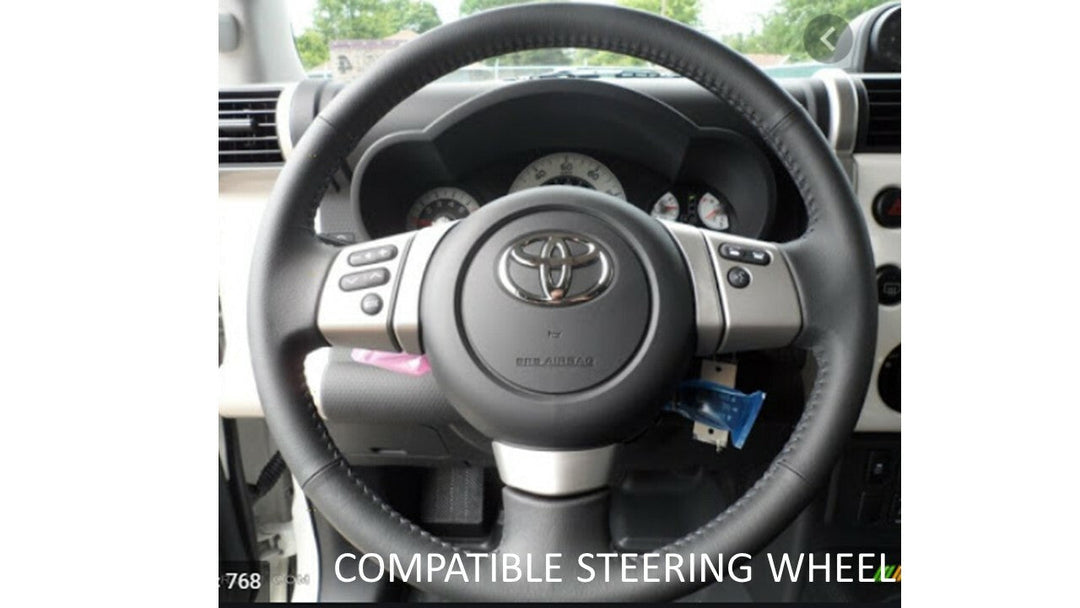 Steering Wheel Emblem Overlay (Select Toyota Models) - VOODOO BLUE - AJT DESIGN