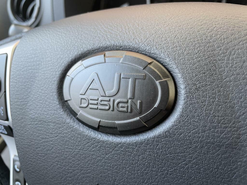 Steering Wheel Emblem Overlay (Select Toyota Models) - RED - AJT DESIGN