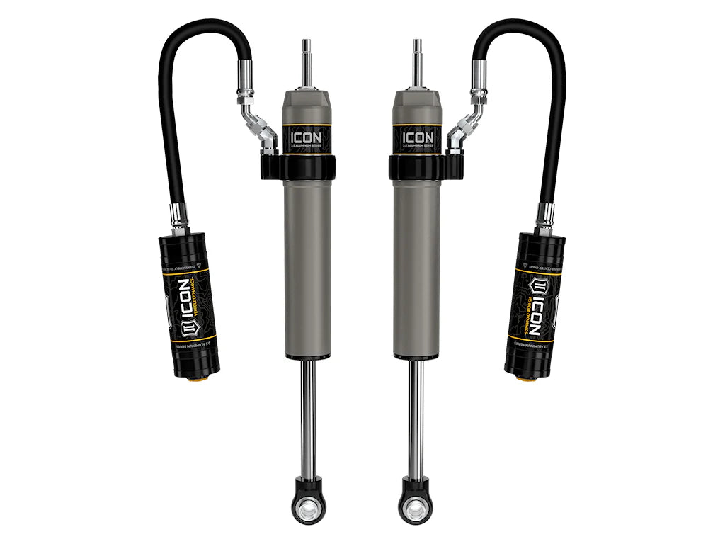 Icon 0-3” Lift, Rear, V.S. 2.5 Aluminum Series Shock Absorbers Remote Reservoir, Pair for 4Runner (2025+)