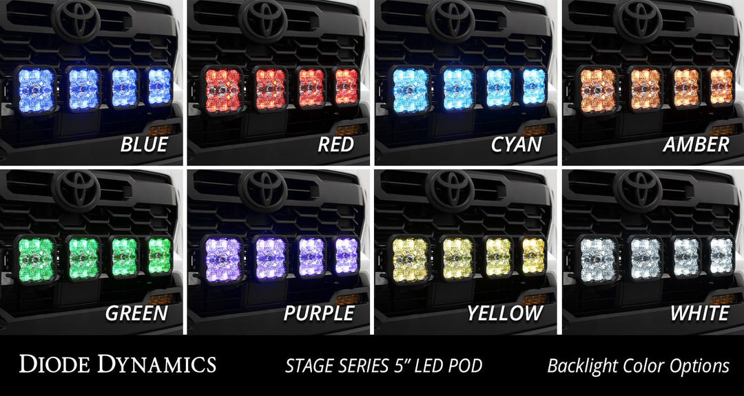 Diode Dynamics SS5 Grille CrossLink Lightbar Kit for Tacoma (2024+)