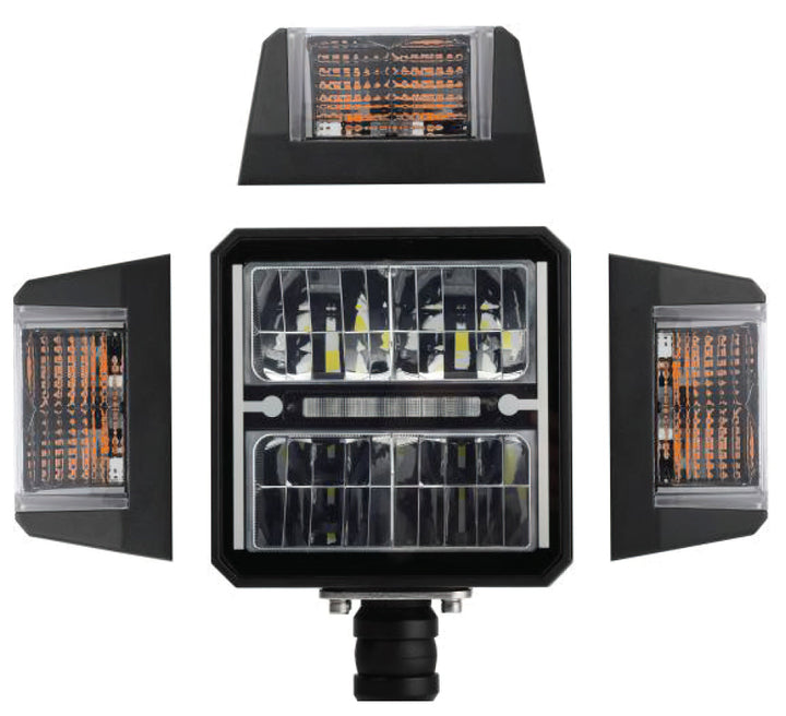 LED Plow Headlight with Heated Lens | Multifunction DOT Compliant